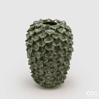 EDG Enzo De Gasperi Chakra Vase Water Lily Leaves H32