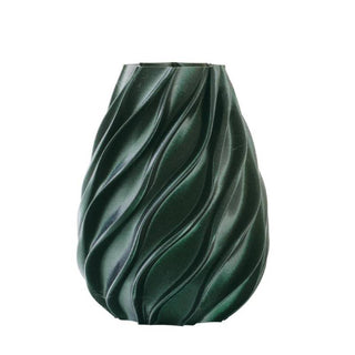 Melaverde Vaso Twist Diamante H21 cm Verde Glitter