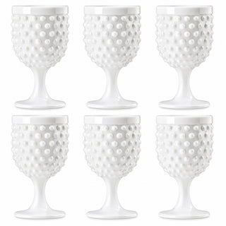 Fade 6er Set Ibiza Gläser 300 ml aus weißem Glas