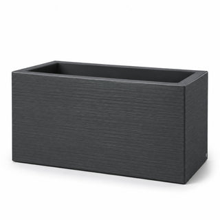 Slide Vaso Quadra con Ruote 90x45xh46 cm Grigio Elefante