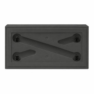 Slide Vaso Quadra con Ruote 90x45xh46 cm Grigio Elefante