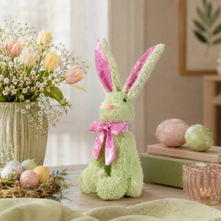 EDG Enzo De Gasperi Peluche Coniglio H36 Cm Verde