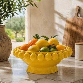 EDG Enzo De Gasperi Vaso Chakra Coppa Limoni H19 Cm