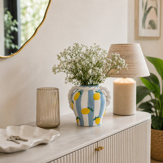 EDG Enzo De Gasperi Vaso Limoni H20Cm In Ceramica