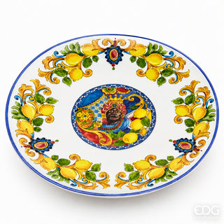EDG Enzo De Gasperi Piatto Piano Uomo Caltagirone D29