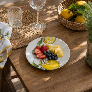 Love Tiffani Piatto Frutta Lemon D22,5 Cm in Ceramica