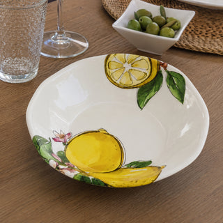 Love Tiffani Piatto Fondo Lemon D22,5 Cm in Ceramica