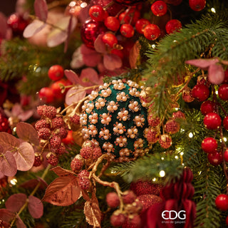 EDG Enzo De Gasperi Elizabeth Green Christmas Ball D10 cm