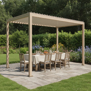 Andrea Bizzotto Pergola Ocean Natural Effetto Legno 3×4 Mt Seta