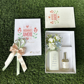 Fiori Di Lena Box Jar with Flowers + Perfume "Mamma è Amore" Powder