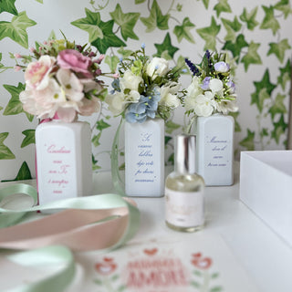Fiori Di Lena Box Jar with Flowers + Perfume "Mamma è Amore" Lilac