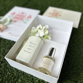 Fiori Di Lena Box Jar with Flowers + Perfume "Mamma è Amore" Lilac