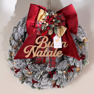 Lena Flowers Outdoor Garland with Christmas Decoration D38 cm