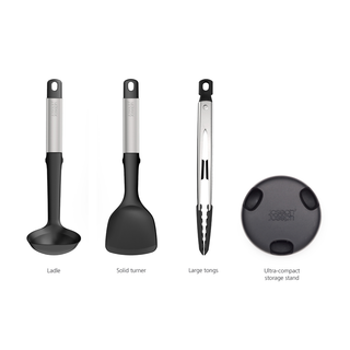 Joseph Joseph Set 3 Utensili da Cucina Fusion Elevate™ in Acciaio Inossidabile