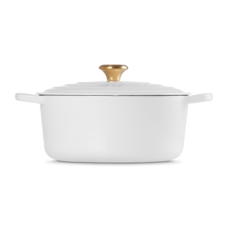 Le Creuset Cocotte Rotonda Evolution in Ghisa Vetrificata 28 cm Bianco