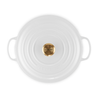 Le Creuset Cocotte Rotonda Evolution in Ghisa Vetrificata 28 cm Bianco