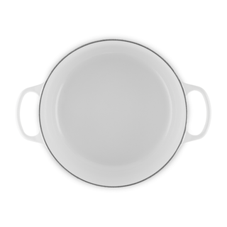 Le Creuset Cocotte Rotonda Evolution in Ghisa Vetrificata 28 cm Bianco