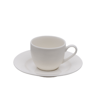 Galbiati Set 6 Tazzine da Caffè Classique 90ml con Piattino in Porcellana
