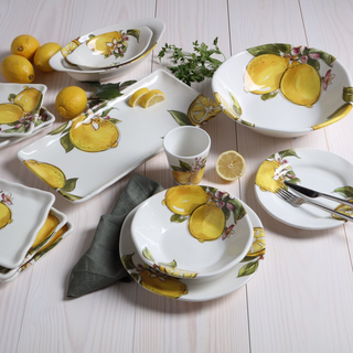 Love Tiffani Rectangular Tray Lemon D38x27 cm in Ceramic