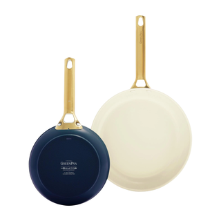 GreenPan Set 2 Padelle Padova con Rivestimento Antiaderente in Ceramica Oxford Blue