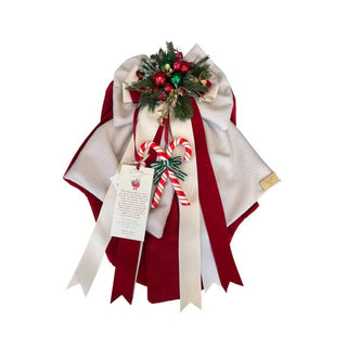 Madame Fioccò Fiocco Natalizio Candy con Decorazioni Natalizie H50