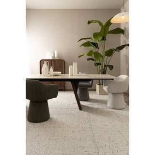 Andrea Bizzotto Maikki Ausziehbarer Tisch 200–300 x 100 cm, Walnuss-Travertin