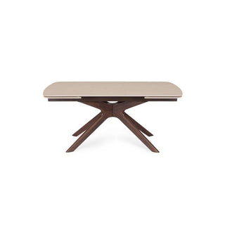 Andrea Bizzotto Maritta Ausziehbarer Tisch 170-250 x 90 cm Walnuss Travertin