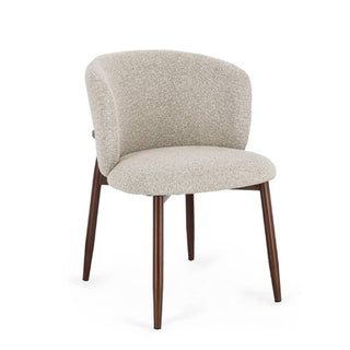 Andrea Bizzotto Amalia Innenstuhl in Walnussbeige