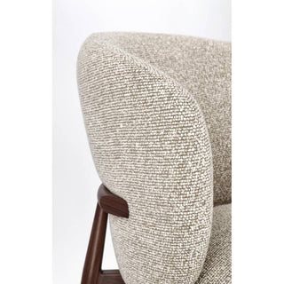 Andrea Bizzotto Amalia Innenstuhl in Walnussbeige