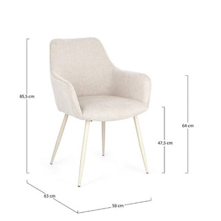 Andrea Bizzotto Sedia da interni Cora Beige