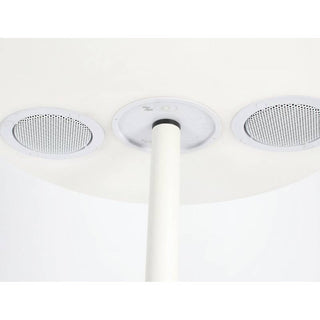 Andrea Bizzotto Piantana Lampada da Esterni con Solar Led e Speaker H150 cm Bianco