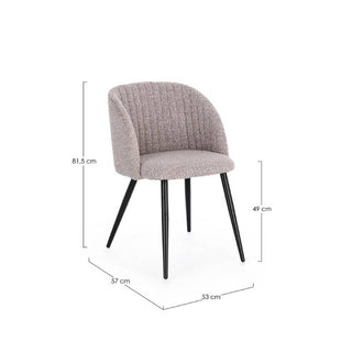 Andrea Bizzotto Sedia da Interni Queen Visone