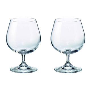 Brandani Set 2 pz Bicchiere Cognac in Vetro