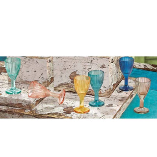 Brandani Set 6 Shot Liquorino Plissè in Vetro