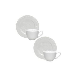 Brandani Set 2 Tazzine da Caffè Ricordi in Porcellana