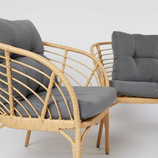 EDG Enzo De Gasperi Set da Giardino Willow in Alluminio Nocciola