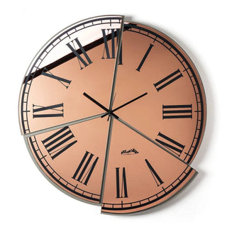 Arti e Mestieri Orologio Da Parete Kintsugi 66xh70 cm Fango e Rosa
