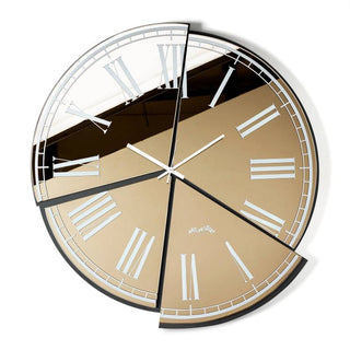 Arti e Mestieri Orologio Da Parete Kintsugi 66xh70 cm Nero e Bronzo
