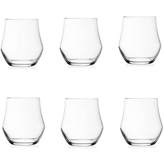 RCR Set 6 Bicchieri Acqua Ego in Vetro Resistente 38,9 cl