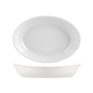 Le Gioie Vassoio Caravella 27x19 cm in Porcellana Bianco