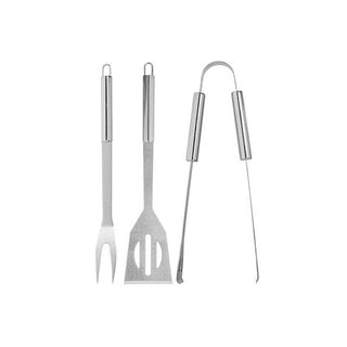 Le Gioie Set 3 pz Accessori per Barbecue in Acciaio Inox