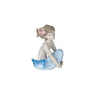 NAO Statuetta Porcellana Fanciulla del Mare Lucida H13 cm