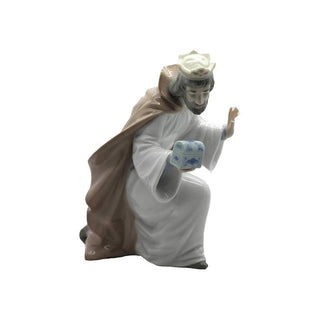 NAO Statuetta Porcellana Re Melchiorre Lucida H18 cm
