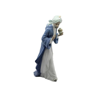 NAO Statuetta Porcellana Re Baldassarre Lucida H28 cm