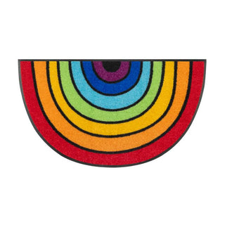Wash + Dry Tappeto Mezzaluna Round Arcobaleno 50x85 cm