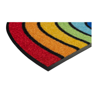 Wash + Dry Tappeto Mezzaluna Round Arcobaleno 50x85 cm