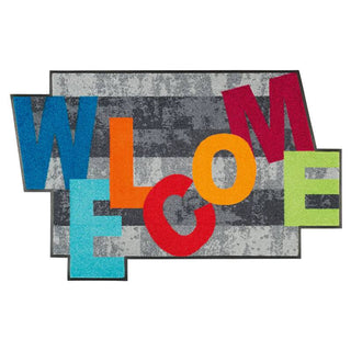 Wash + Dry Tappeto Crazy Welcome 60x85 cm