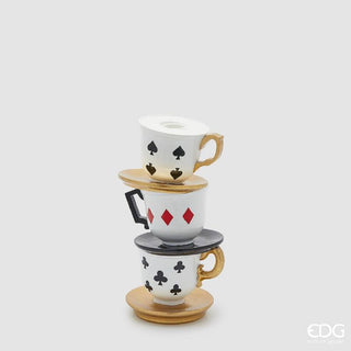 EDG Enzo De Gasperi Portacandela Natalizio Tazza H22 cm