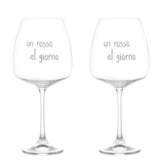 Simple Day Set 2 Calici Un Rosso Al Giorno 77 cl