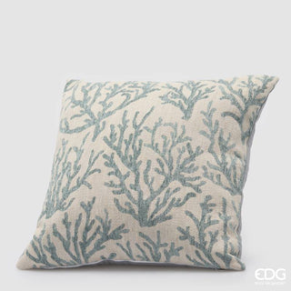 EDG Enzo De Gasperi Cuscino Coralli Quadrato 43x43 cm Celeste